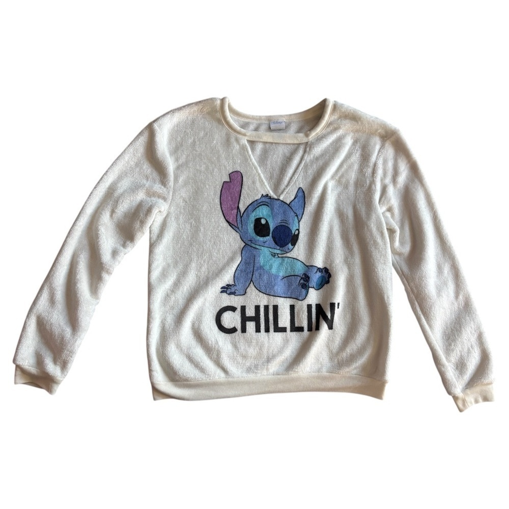 Disney Cream Soft Kids Sweatshirt with Stitch! | Size M